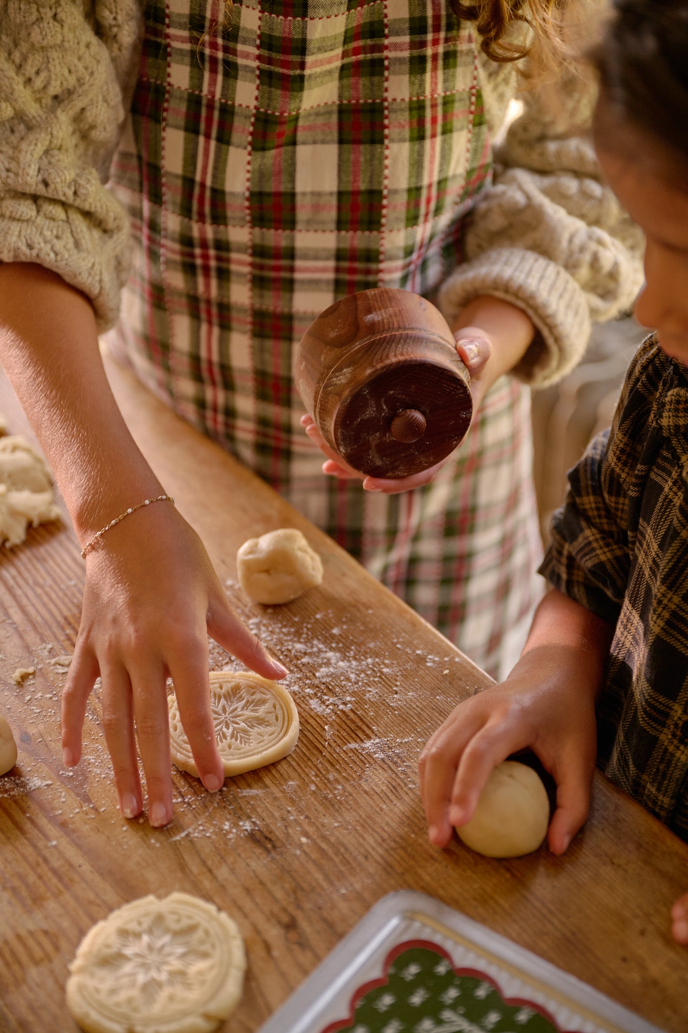 Magnolia Wood Butter + Cookie Mold