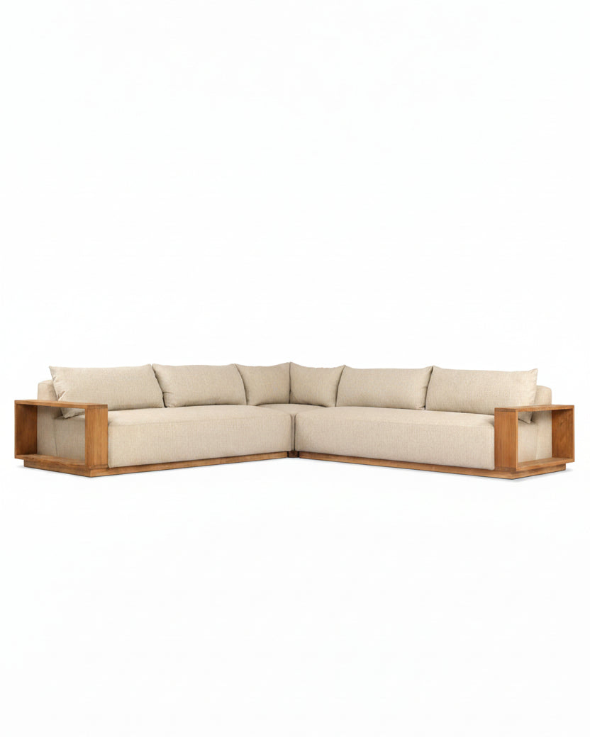 Augustine Outdoor Three-Piece Sectional
