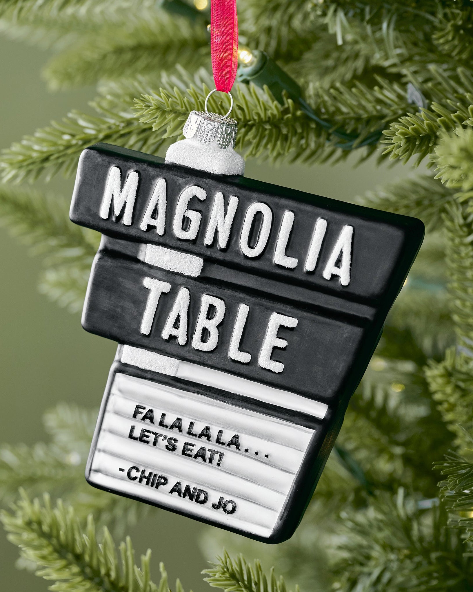 Magnolia Table Blown Glass Ornament