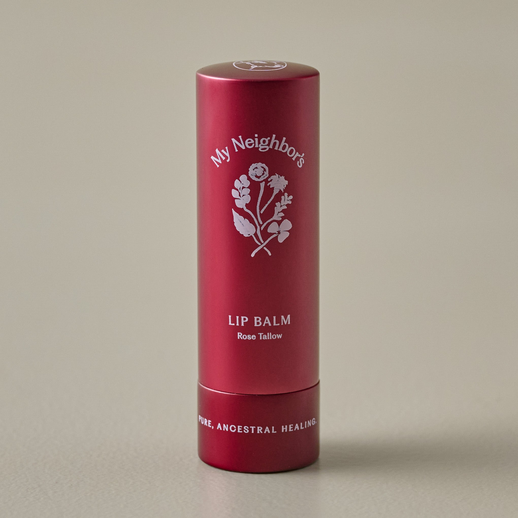 My Neighbor's Tallow Tinted Rose Lip Balm