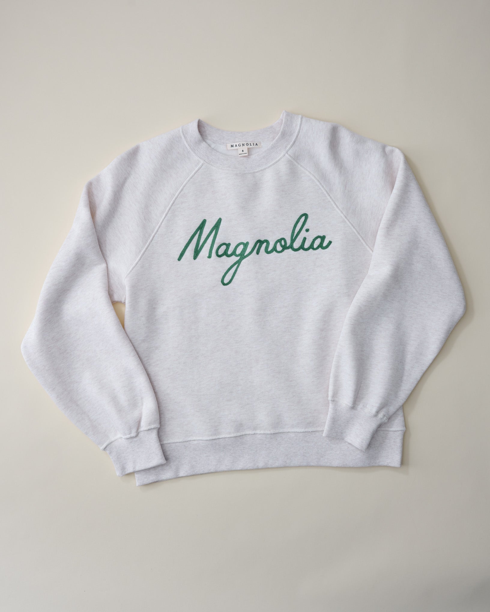 Magnolia Chainstitch Oatmeal Heather Sweatshirt