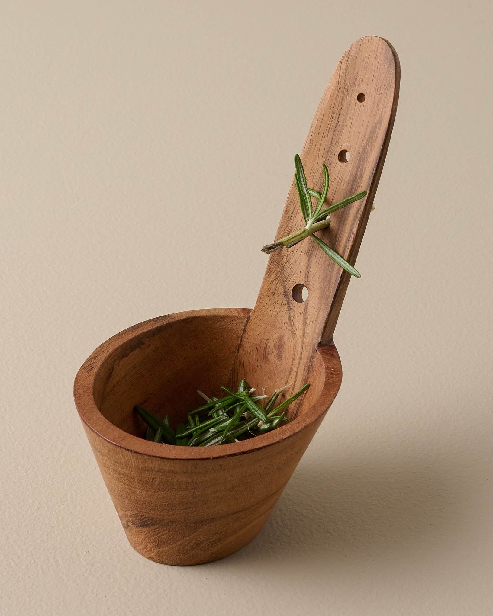 Wooden Herb Stemmer
