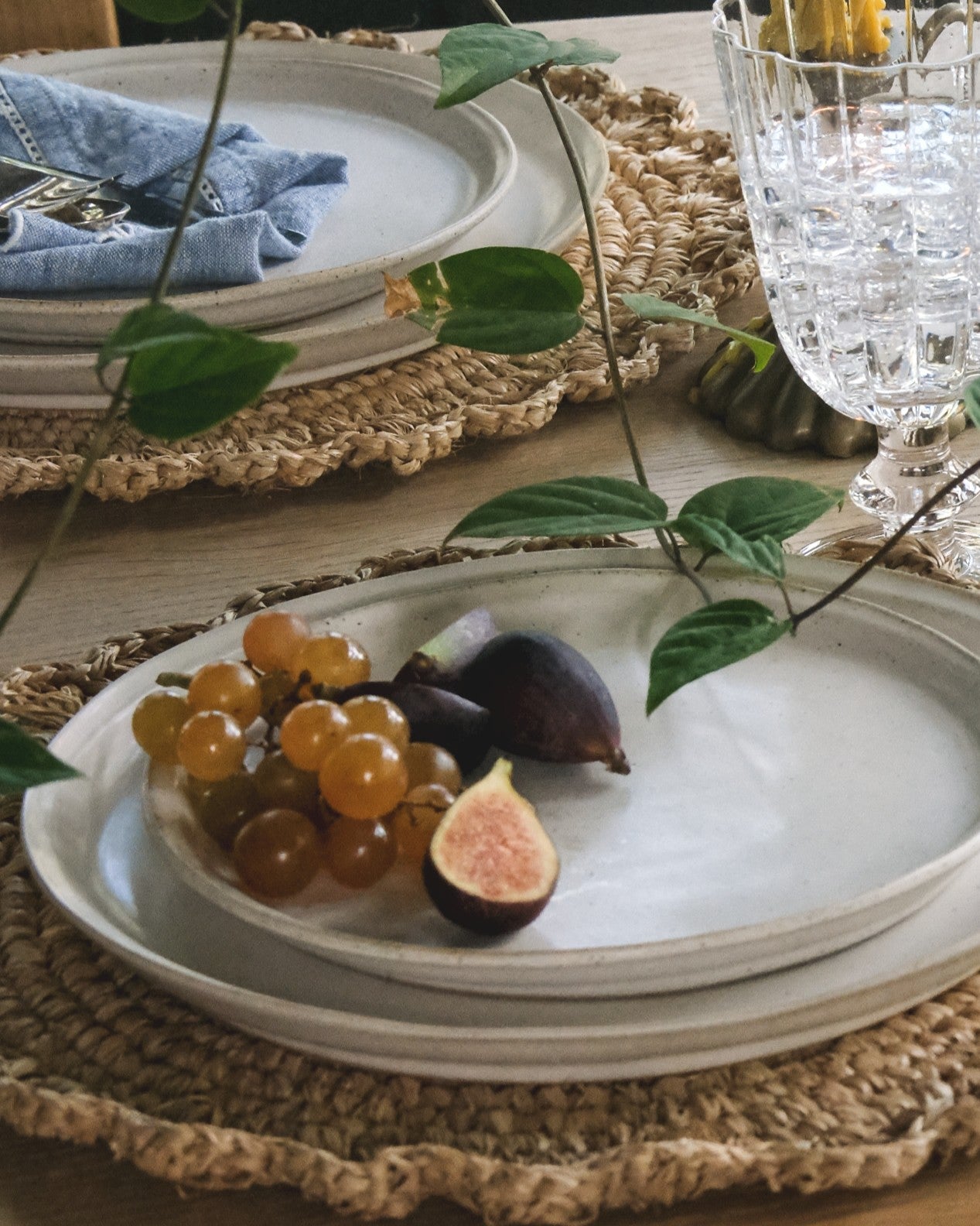 French White Speckle Plate