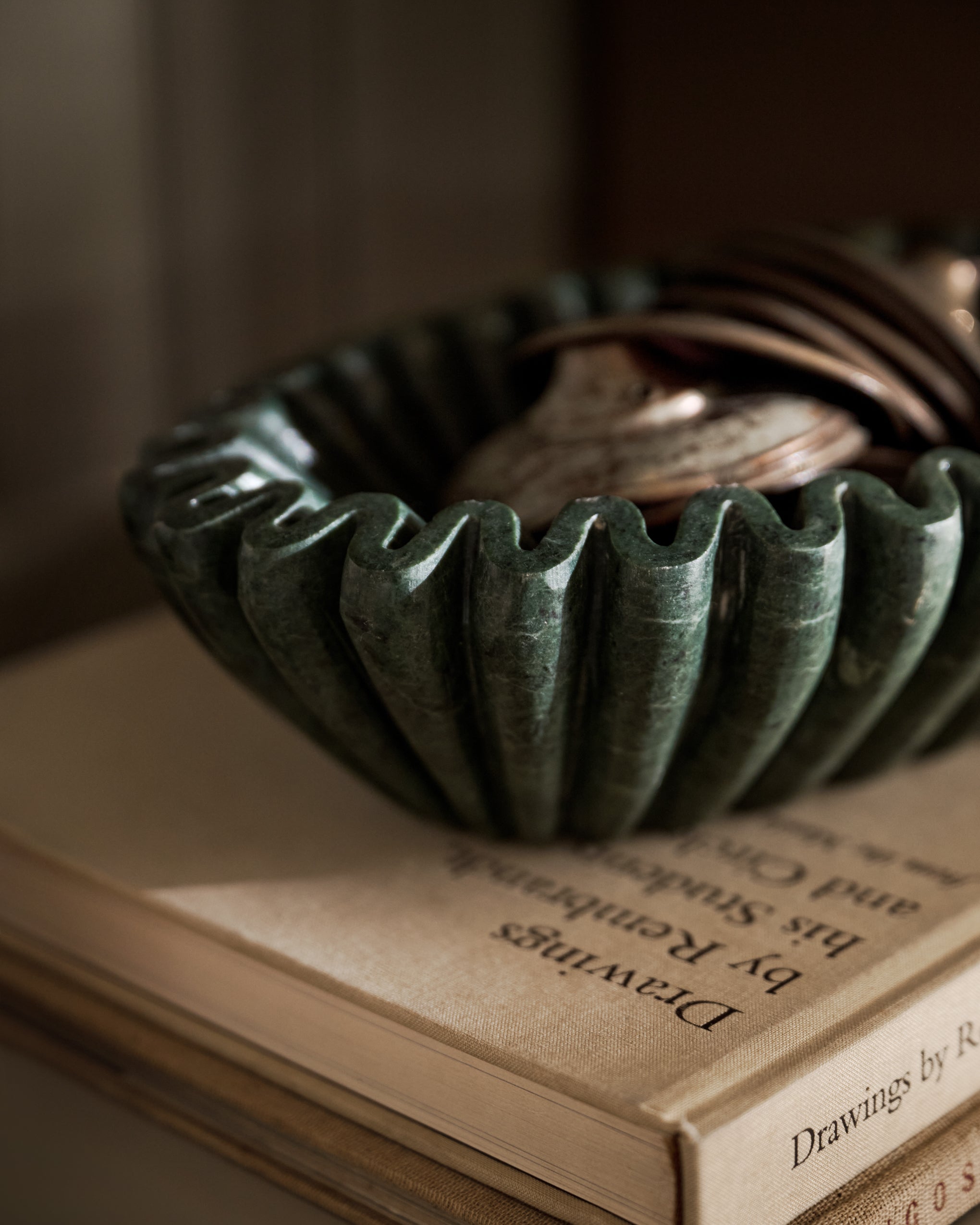 Verdant Marble Bowl