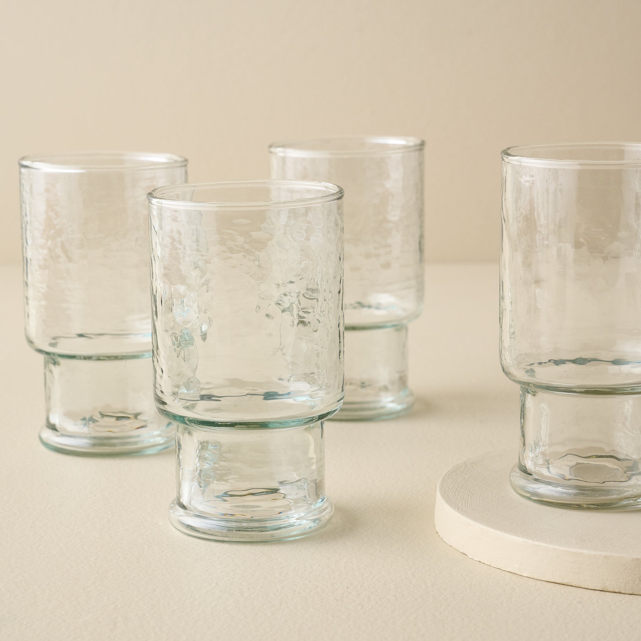 Rustic Glass Stacking Tumbler Bundle (Set of 4) - Large