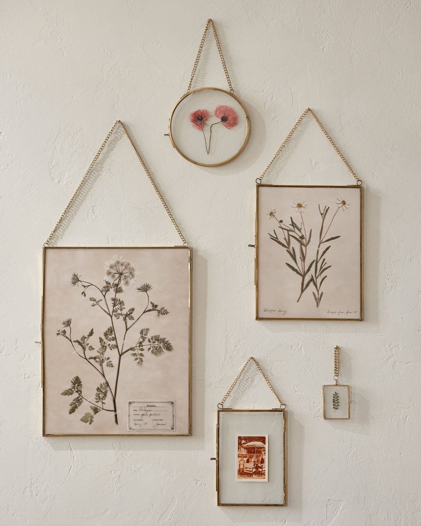 Josie Hanging Brass Photo Frame