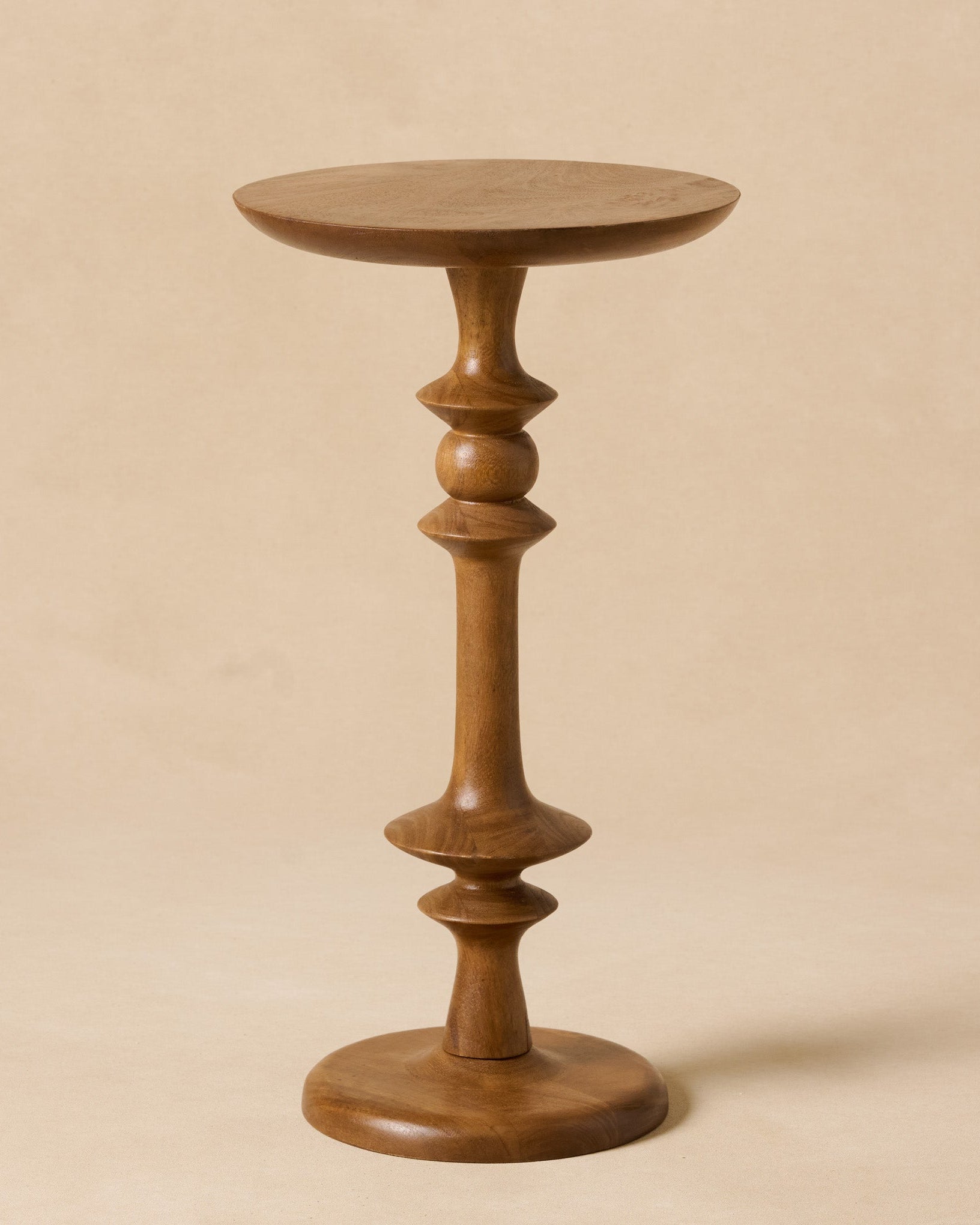 Enzo Turned Wood Drink Table