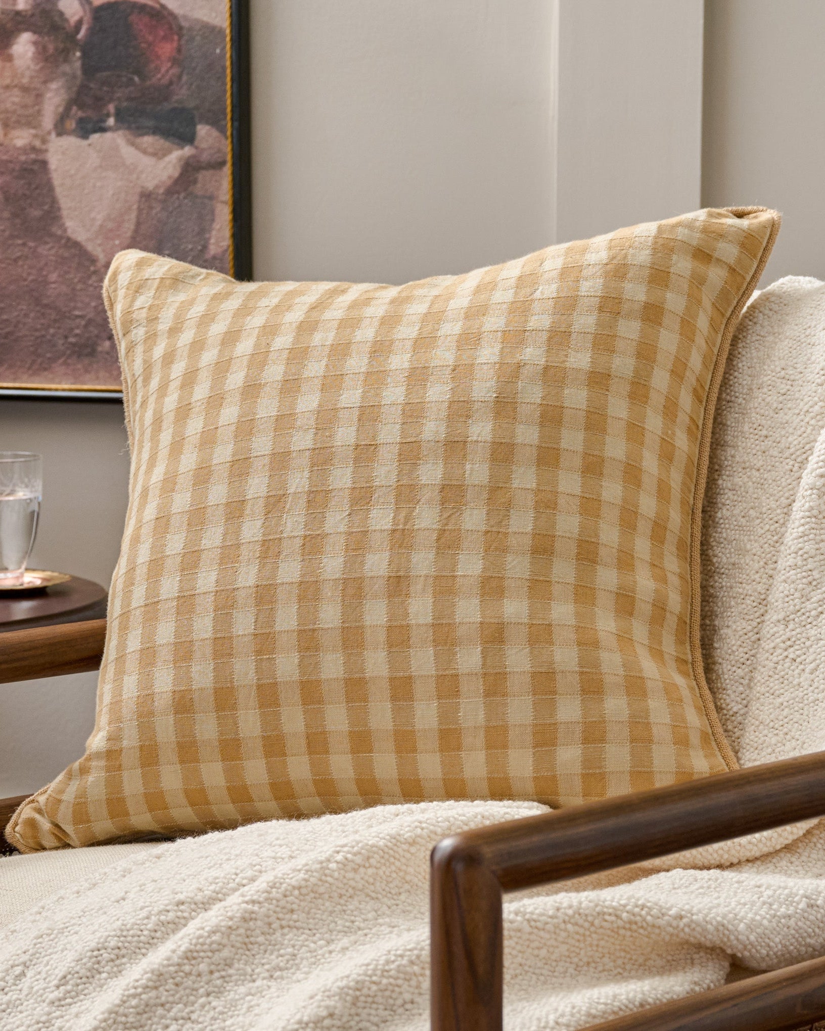 Gingham Large Pillow