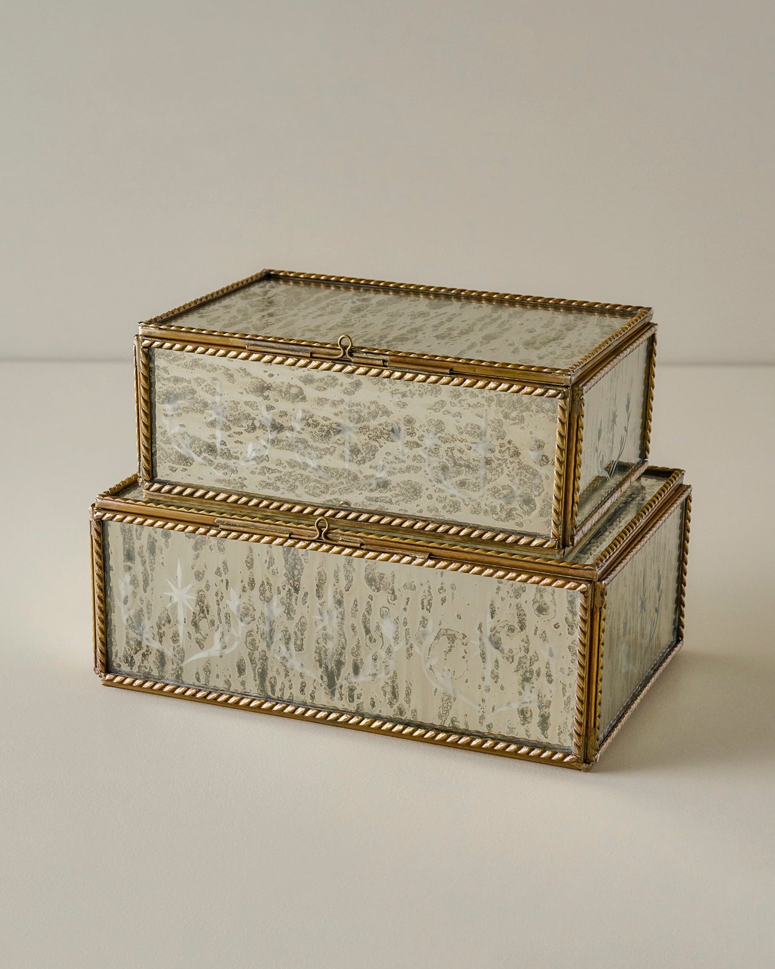 Helana Mercury Glass Accent Box