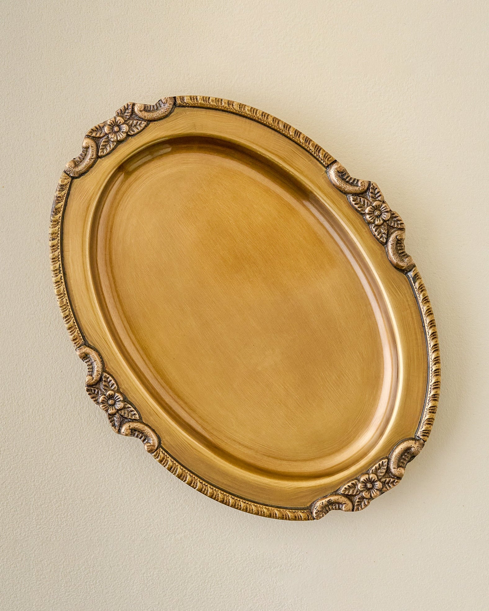 Giselle Antiqued Brass Tray