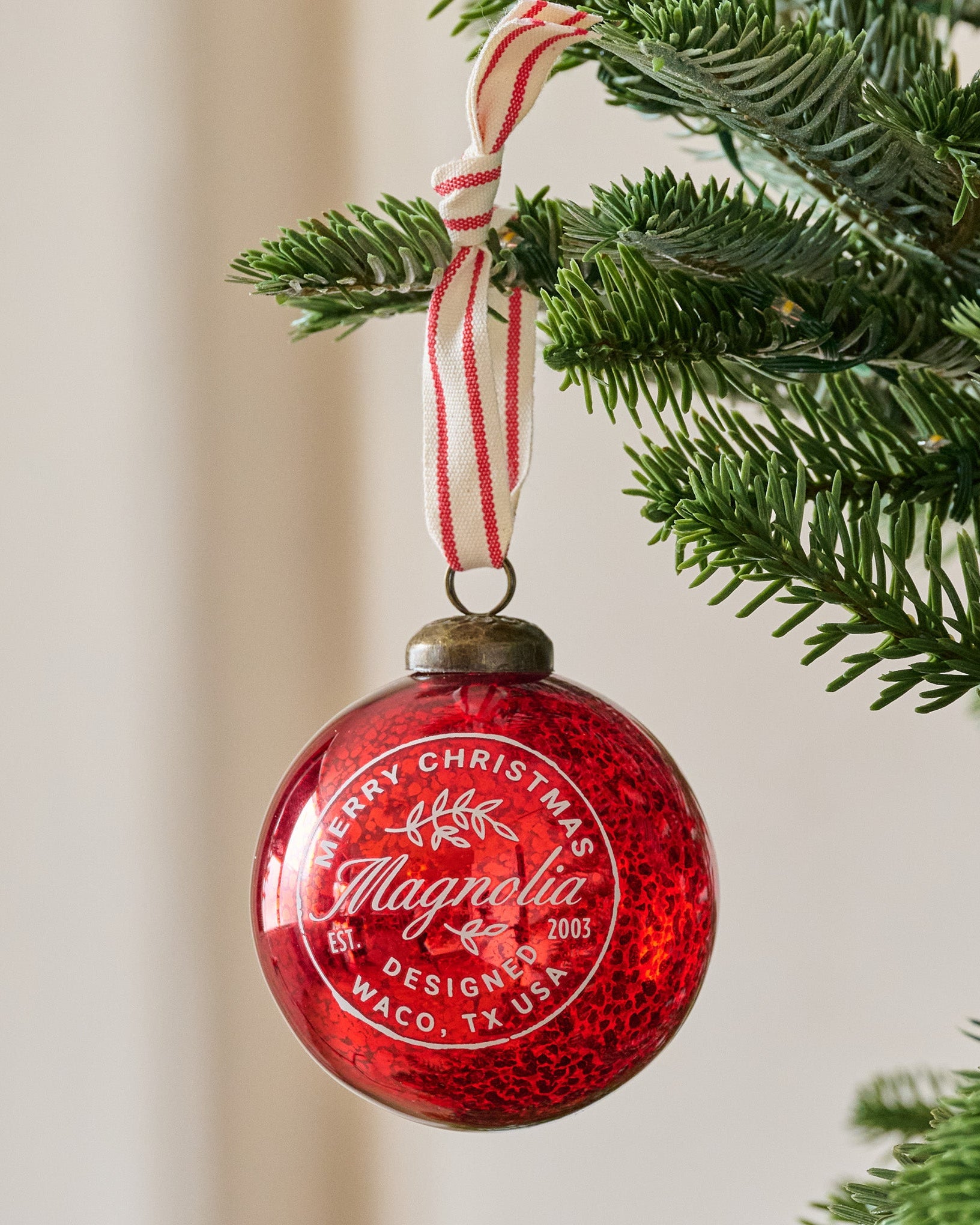 Magnolia Mercury Glass Ornament