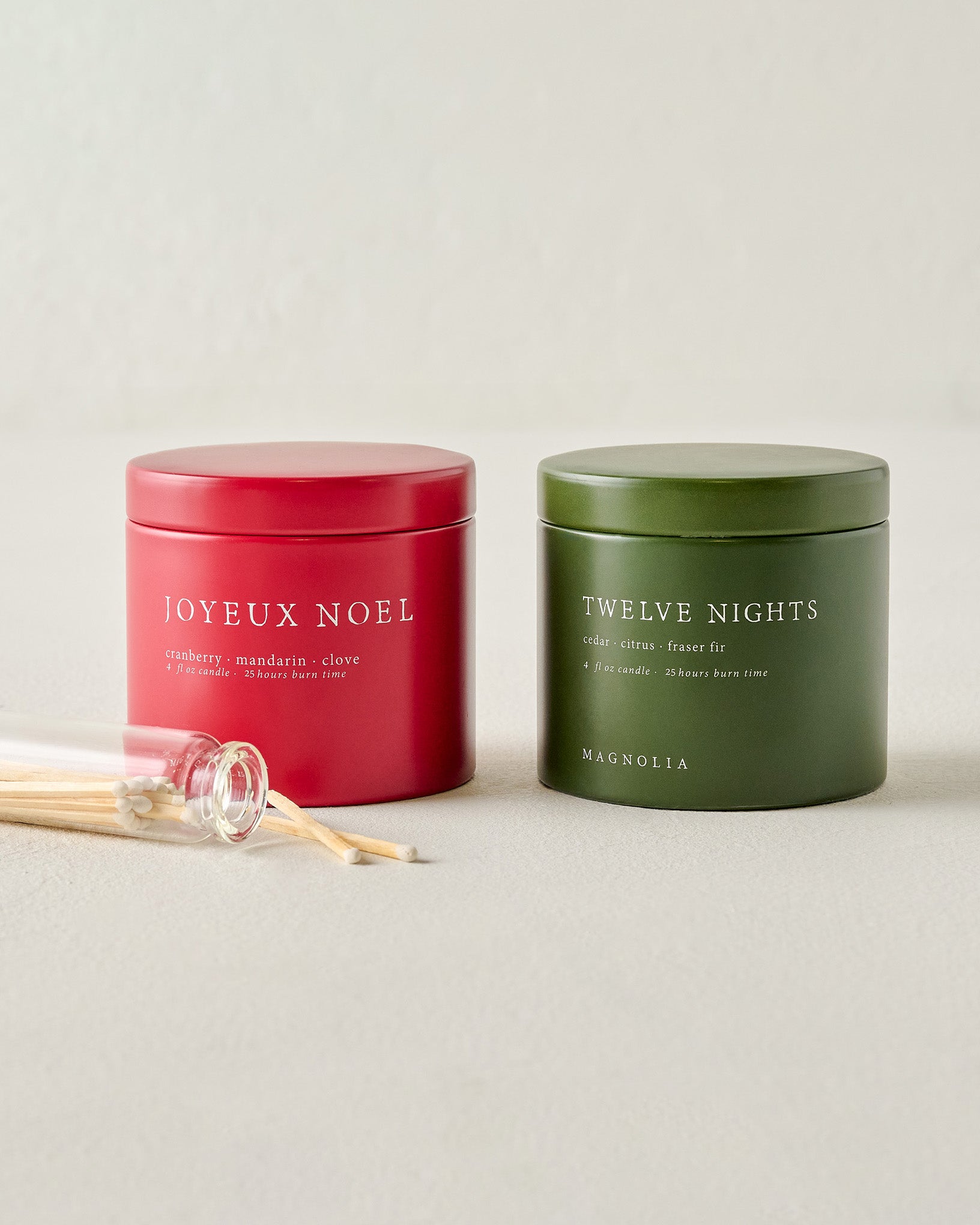 Magnolia Joyeux Noel and Twelve Nights Candle Tin Bundle