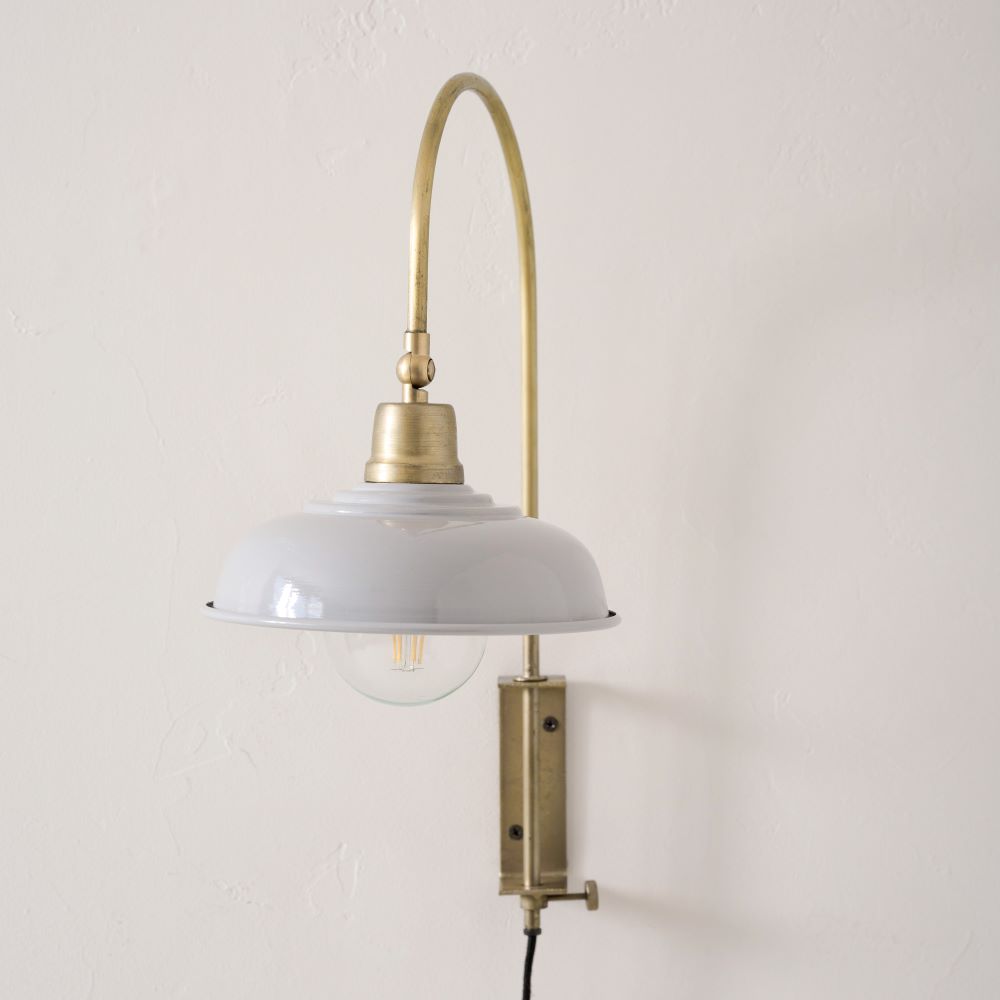 Sybil Enamel Plug-in Sconce