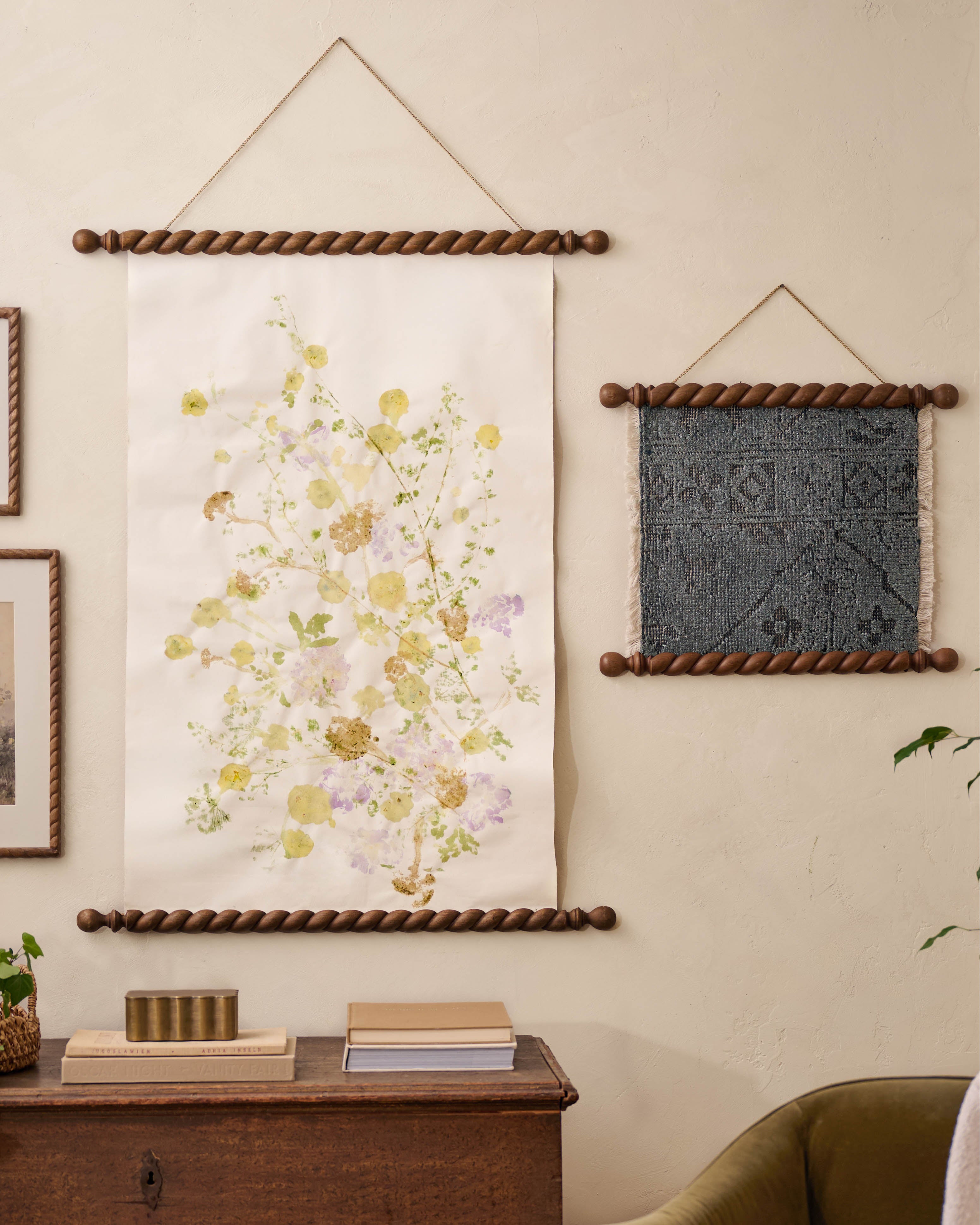 Turned Wood Poster Hanger Kit