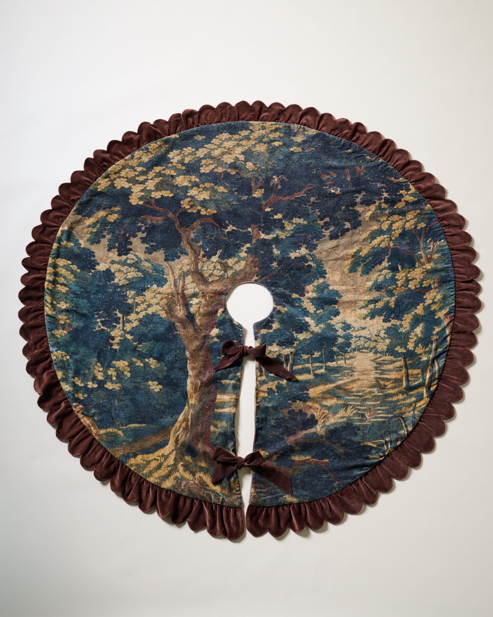 Evergrove Printed Velvet Tree Skirt