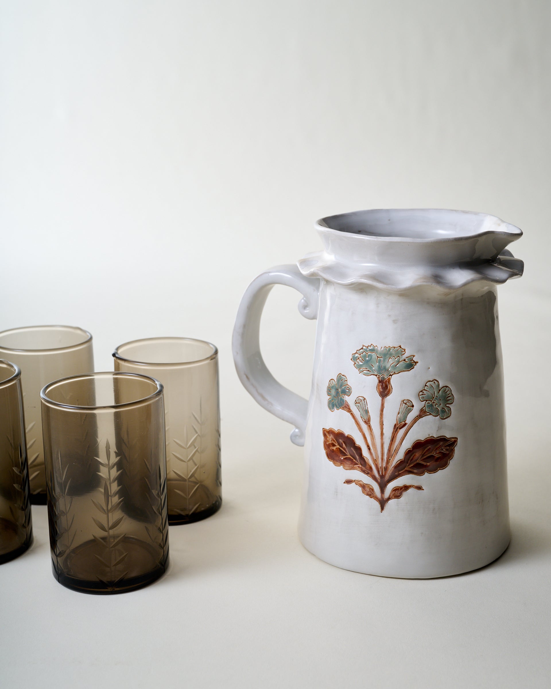 Elaine Floral Pitcher