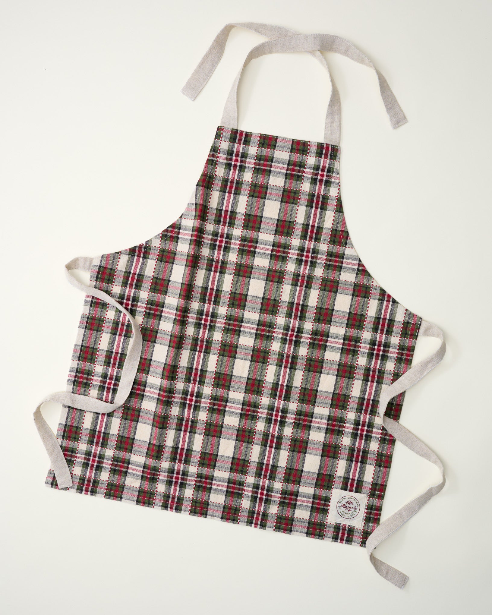 Classic Christmas Plaid Kid Apron