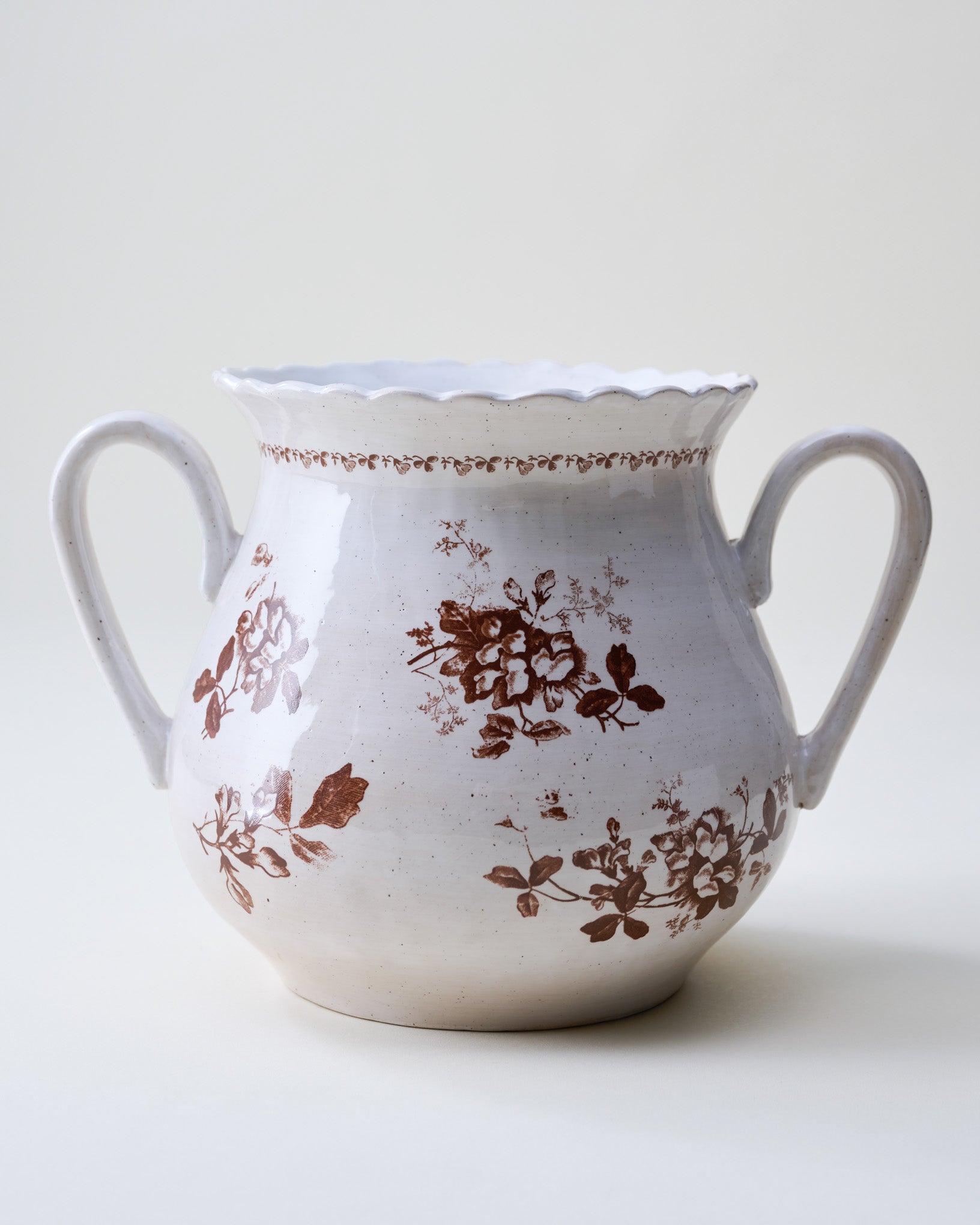 Chestnut Heirloom Garden Vase with Handles