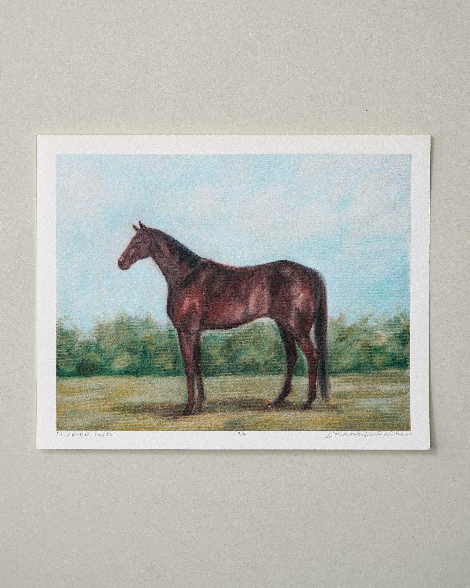 Quarter Horse Fine Art Print - 8 x 10