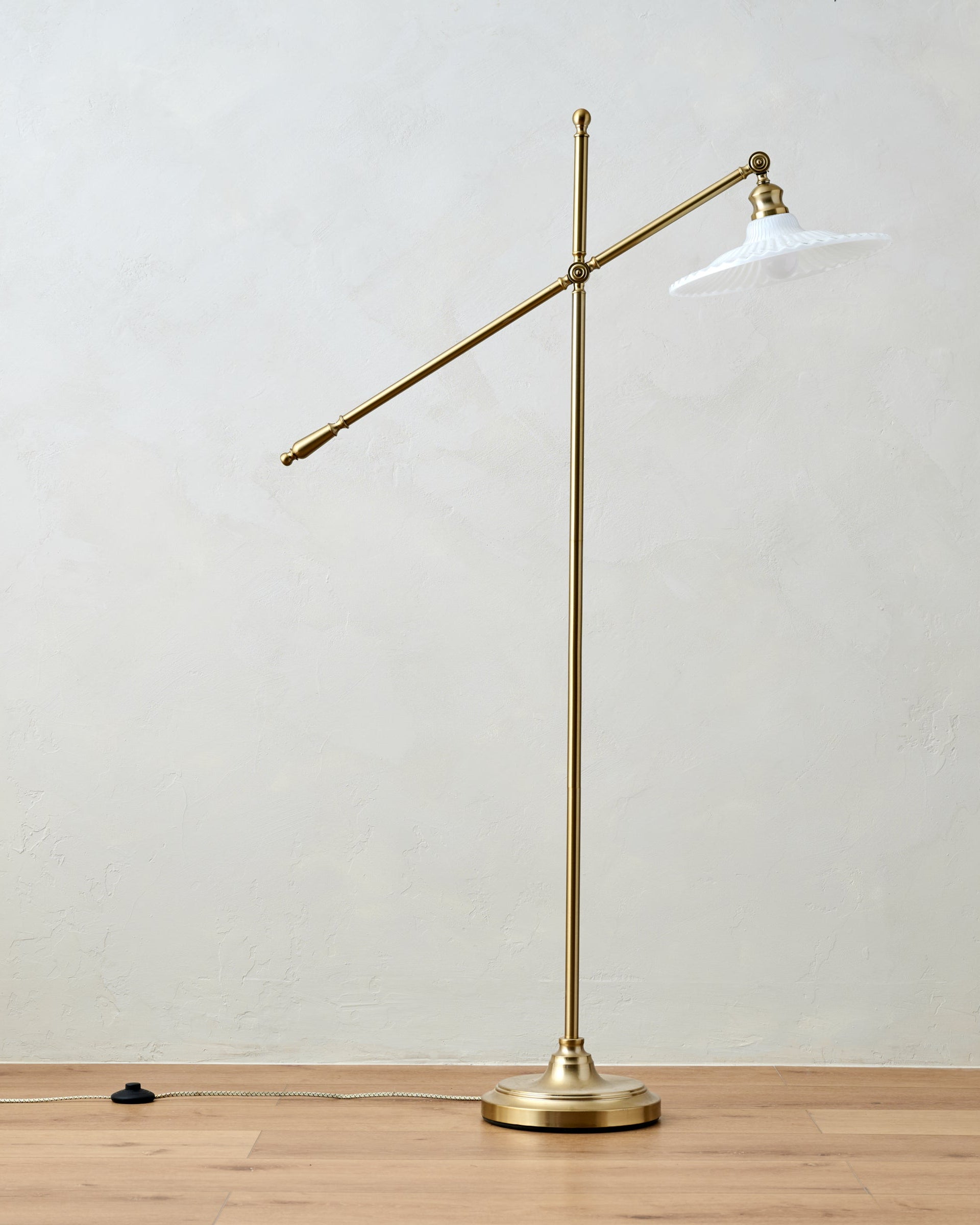 Marjorie Milk Glass Floor Lamp