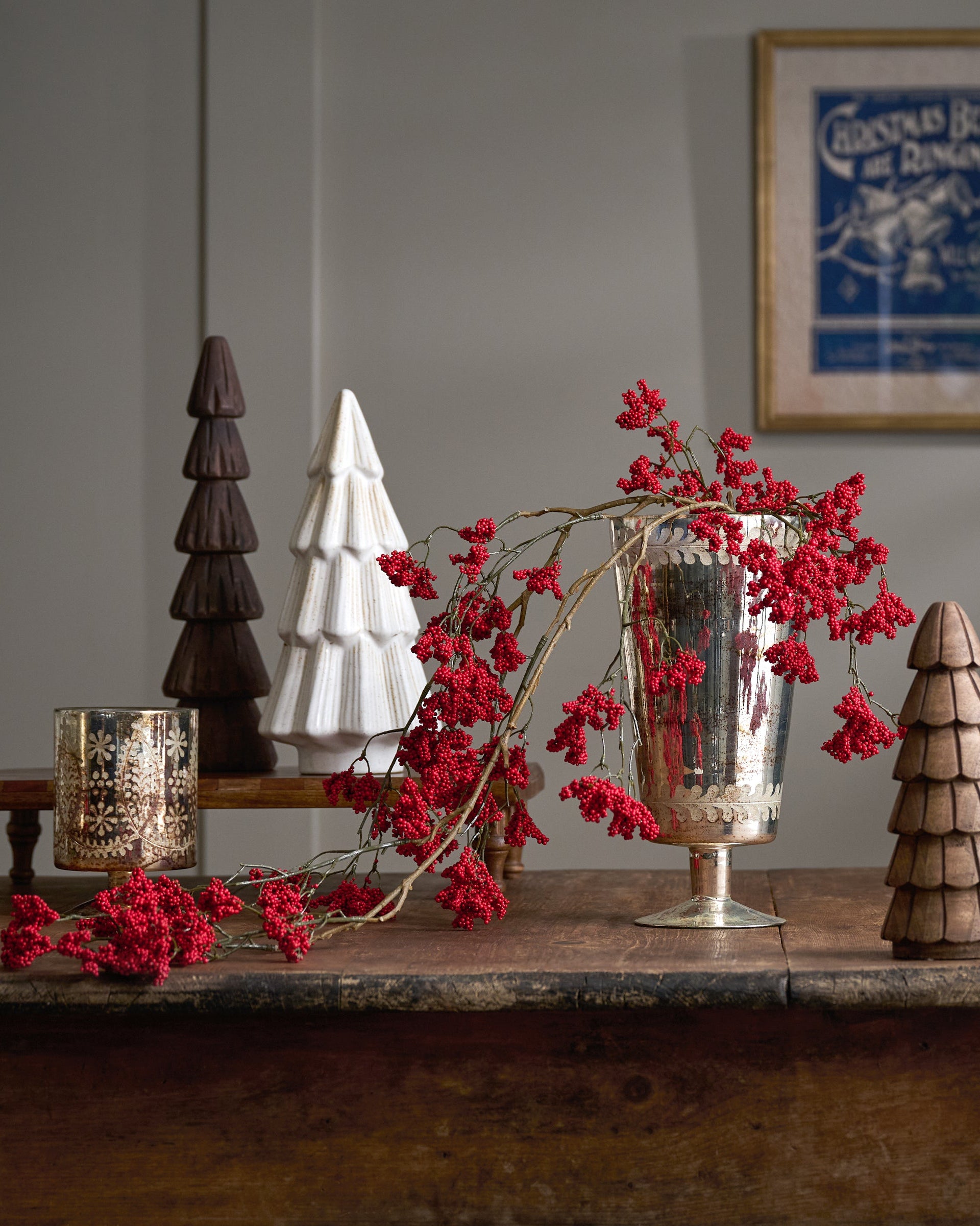 Oversized Red Berry Hanging Pick