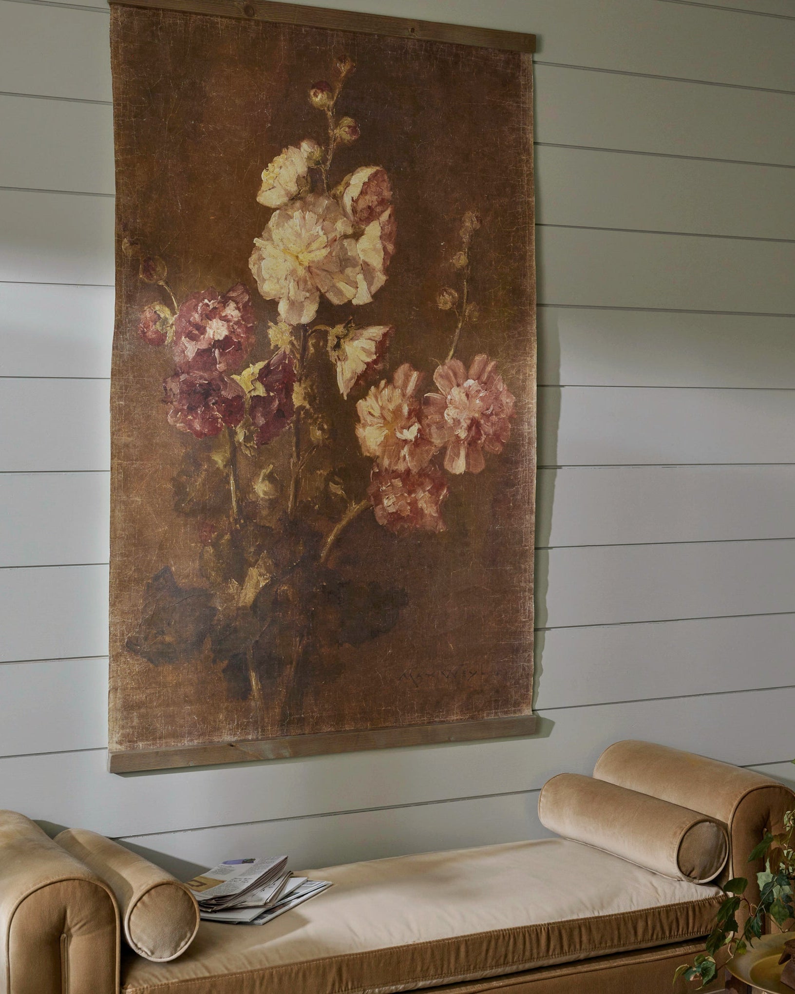 Floral Trio Vintage Tapestry