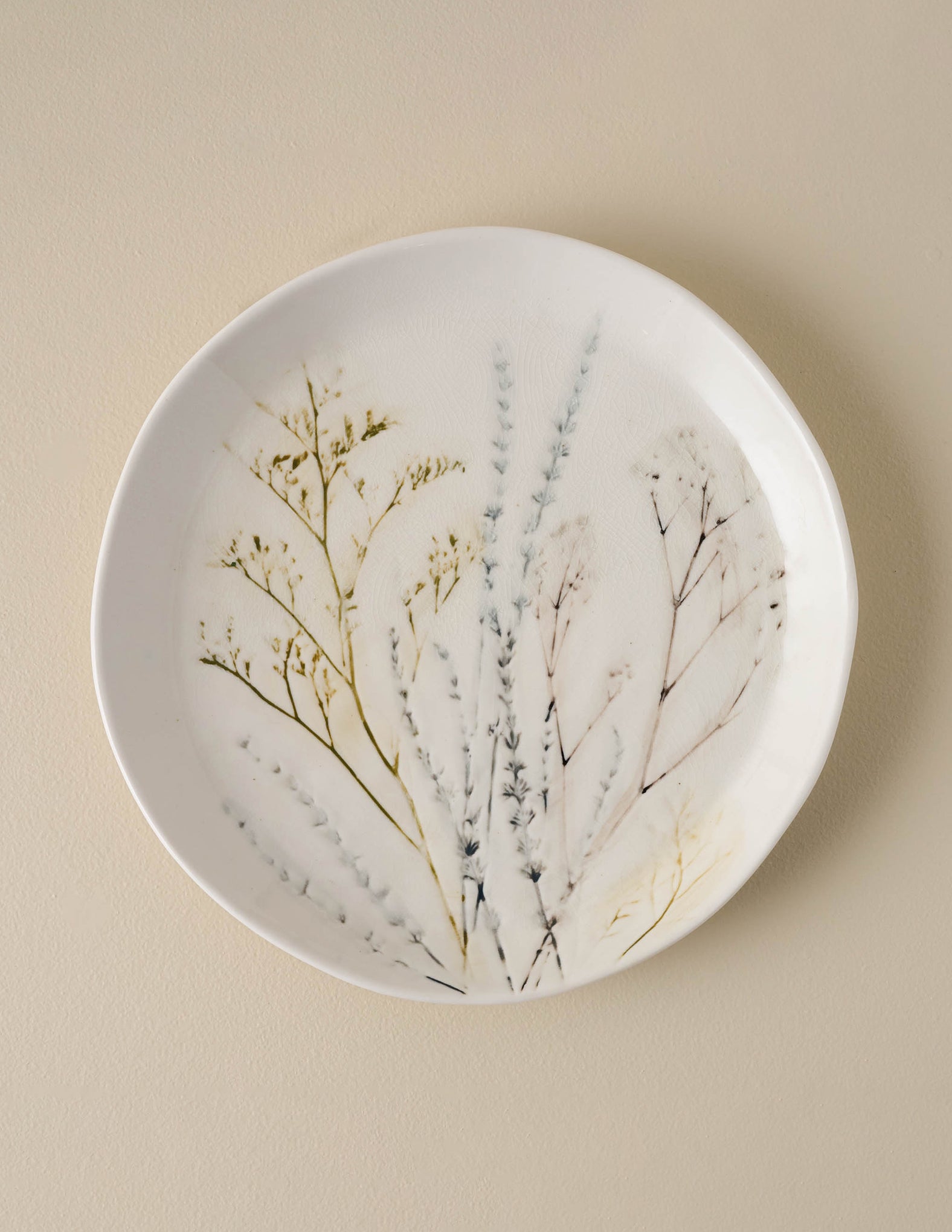 Pressed Floral Plate