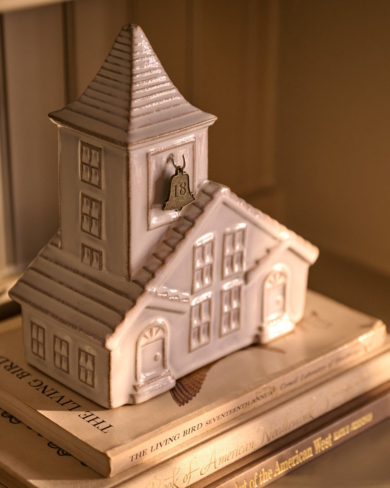 Ceramic Church Bell Countdown to Christmas
