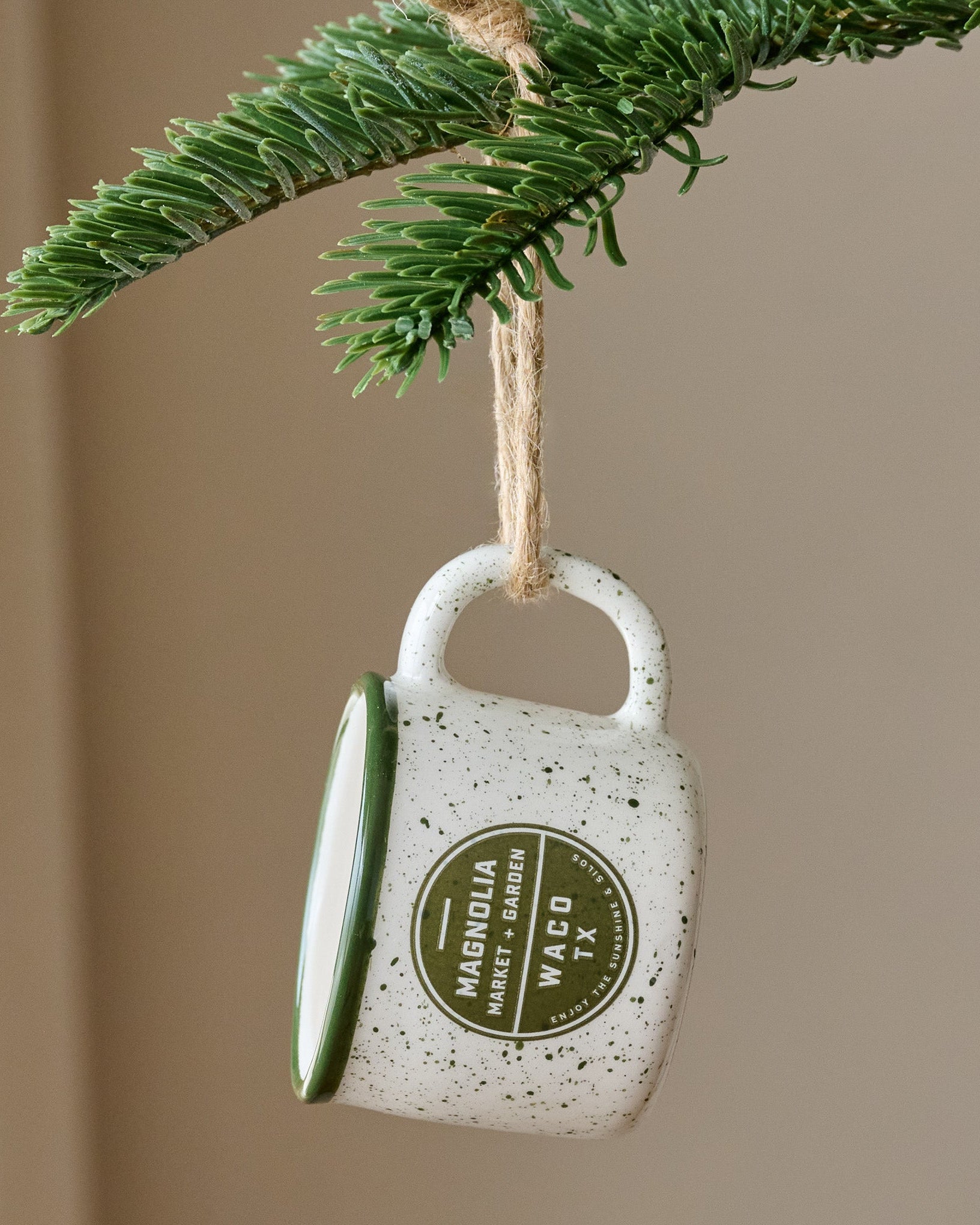 Green Magnolia Campfire Mug Ornament