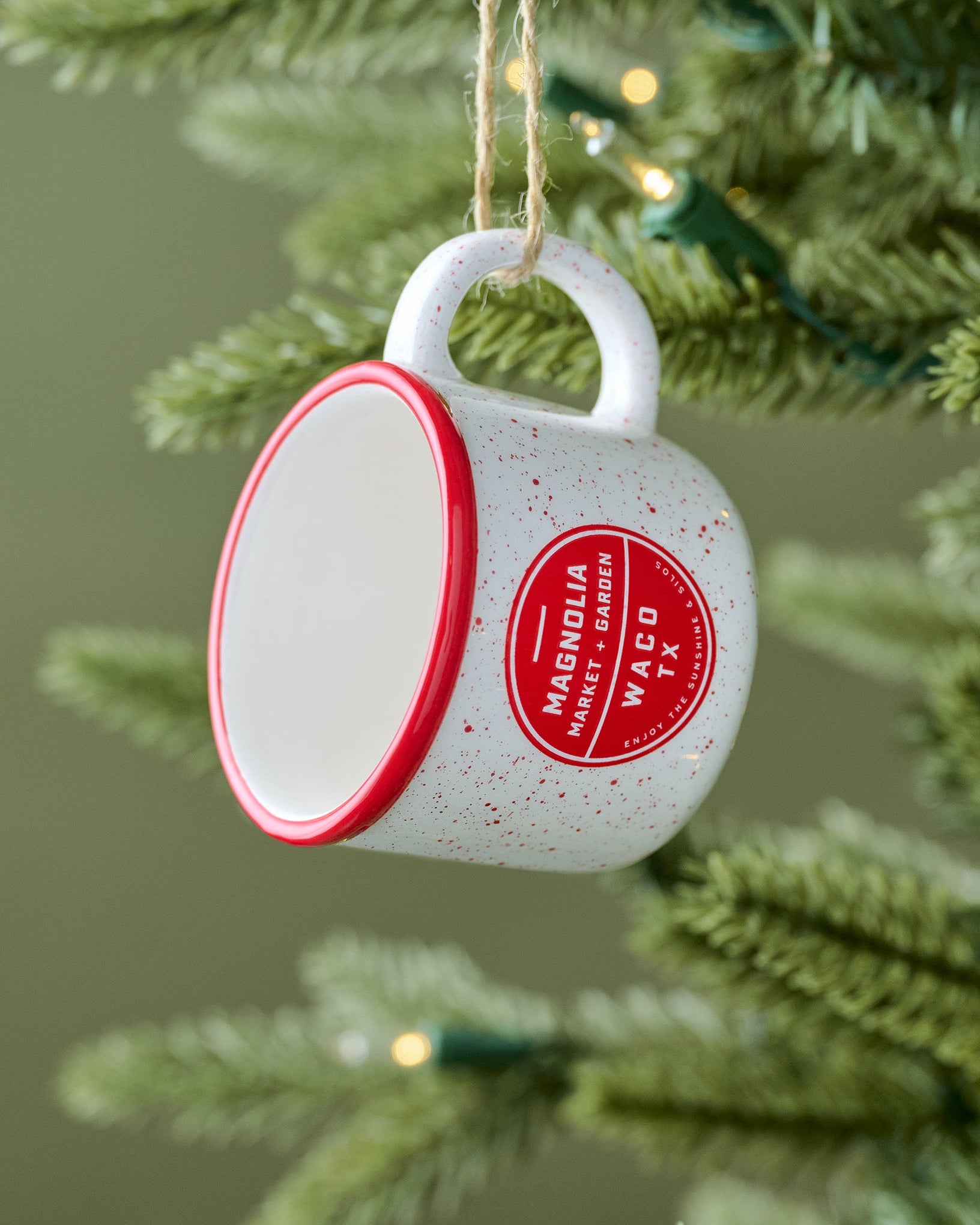 Red Magnolia Campfire Mug Ornament
