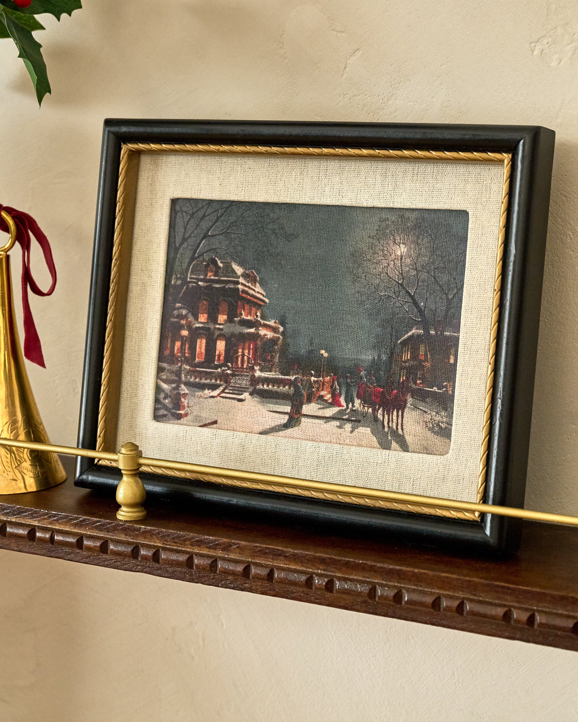 Silent Night's Glow Framed Print