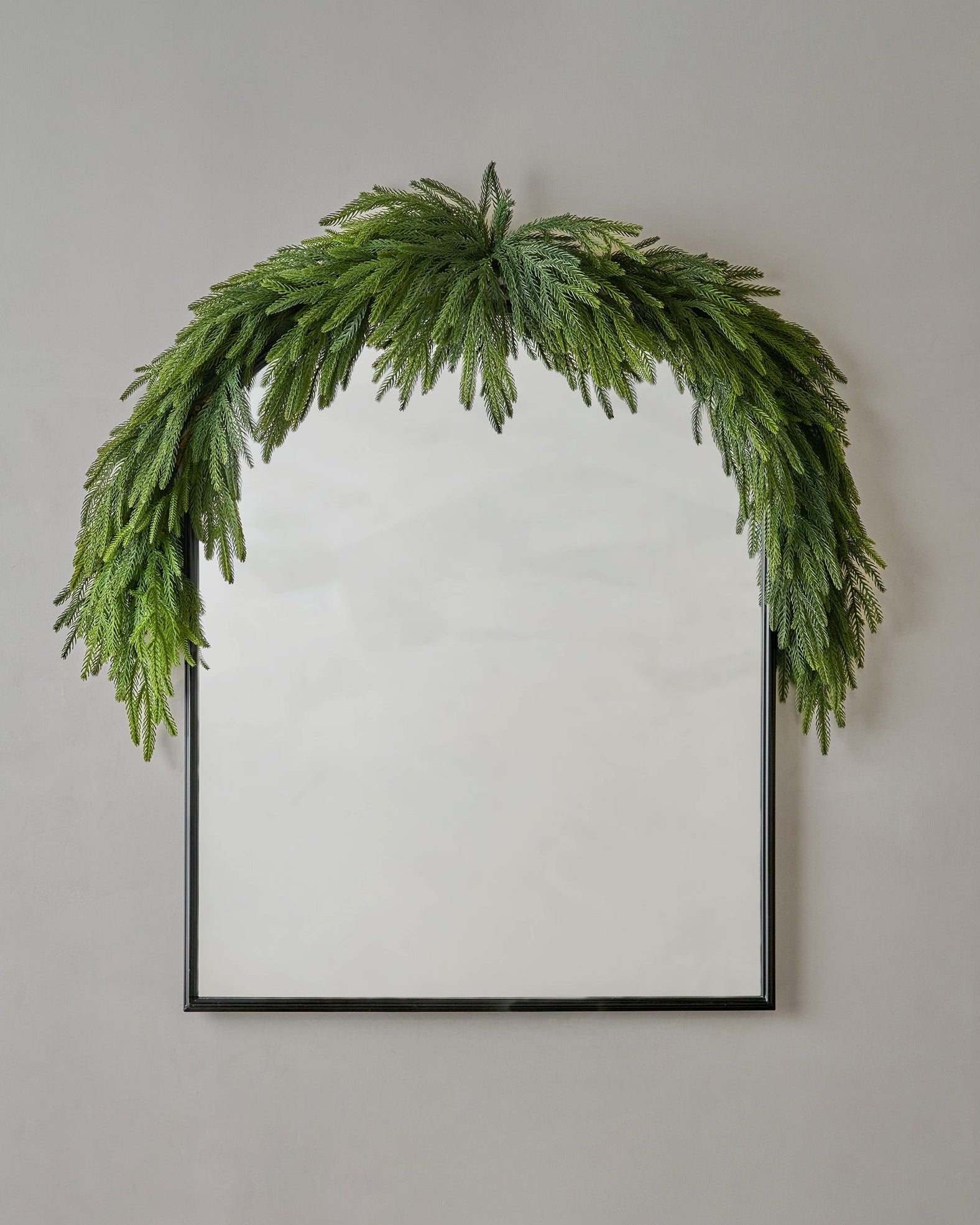 Real Touch Norfolk Pine Mantel Swag - 72"